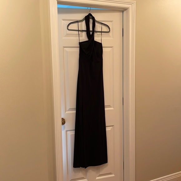 BEAUTIFUL BLACK AMANDA UPRICHARD SIZE SMALL BLACK GOWN - Picture 4 of 8